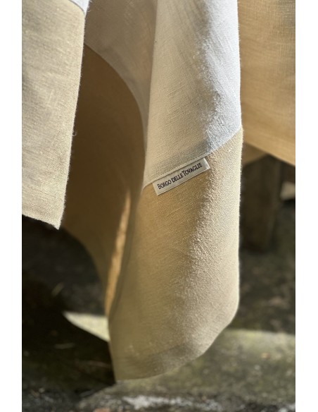 Nappe en lin Bauhaus enduit