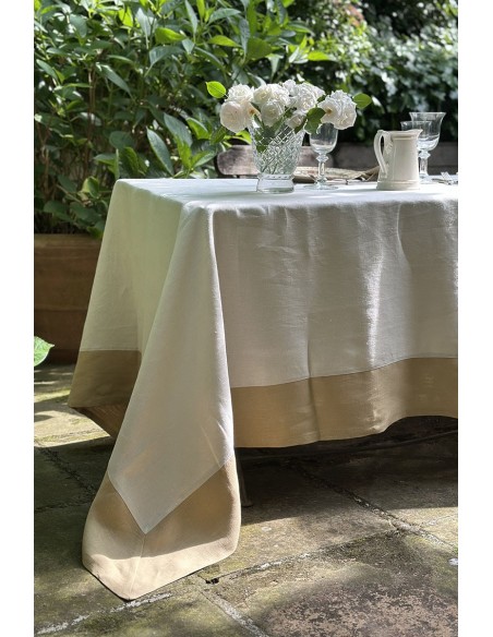 Nappe en lin Bauhaus enduit