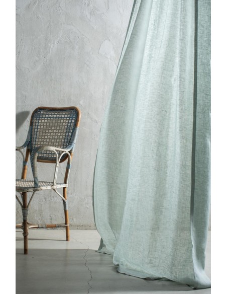 Rideau de gaze en pur lin