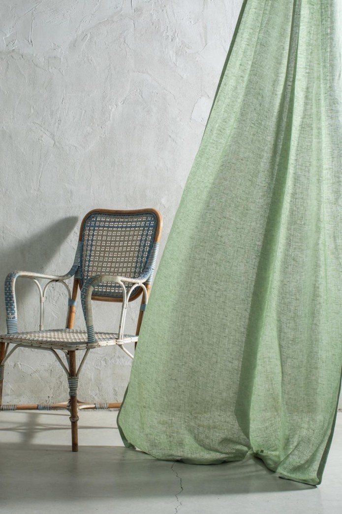 Rideau de gaze en pur lin