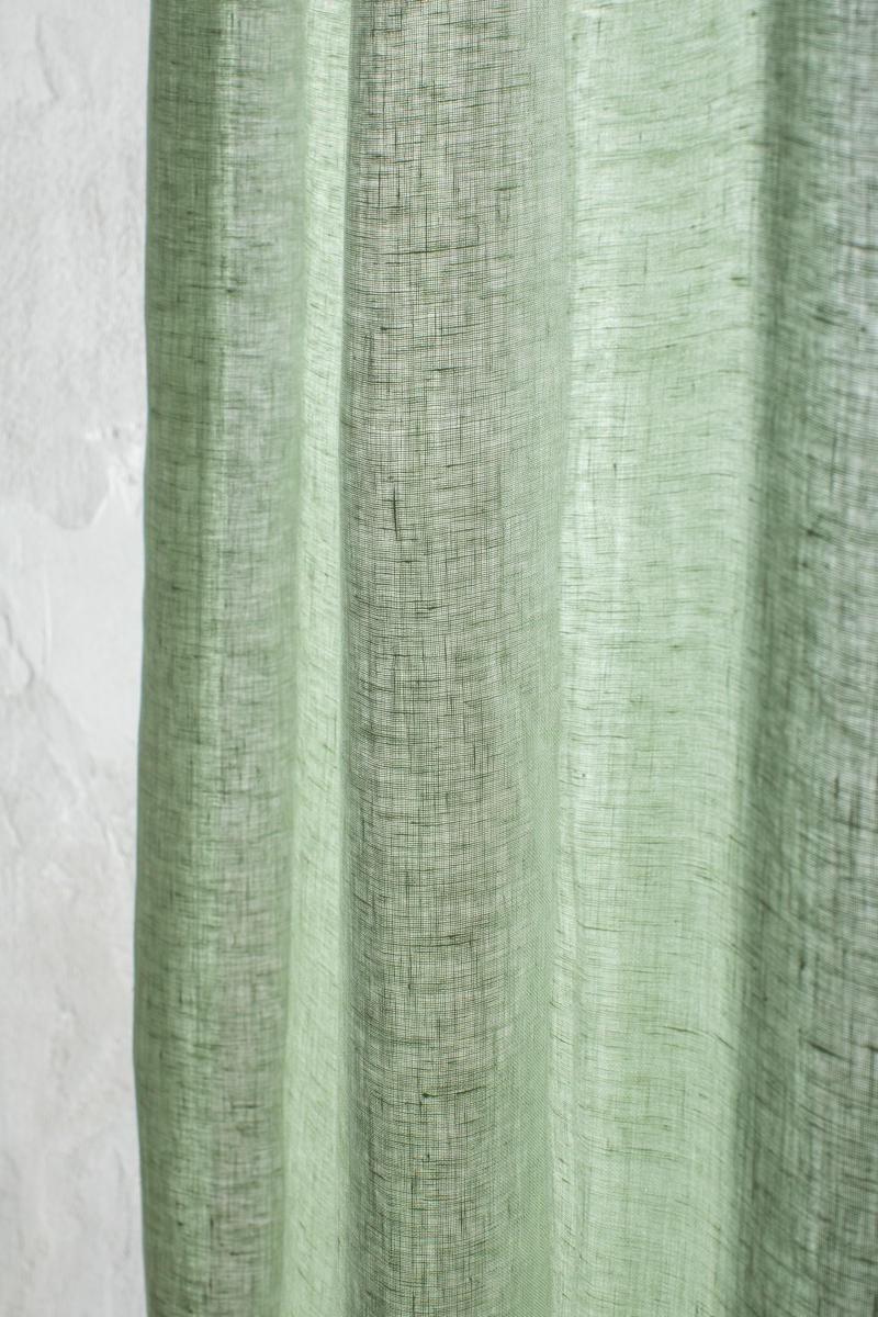 Rideau de gaze en pur lin
