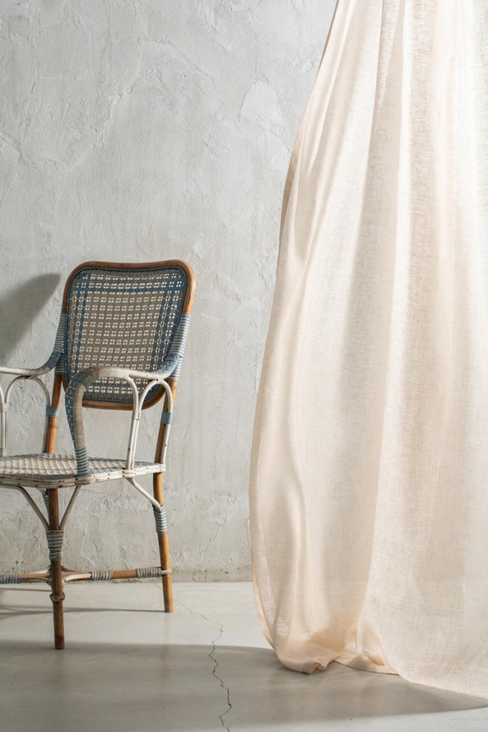 Rideau de gaze en pur lin