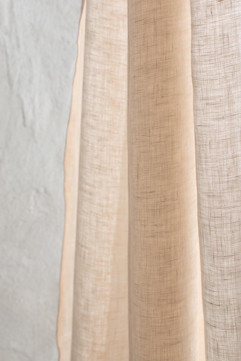 Rideau de gaze en pur lin