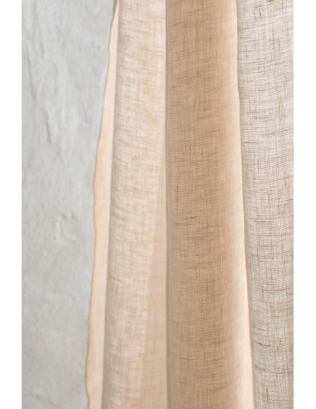 Rideau de gaze en pur lin