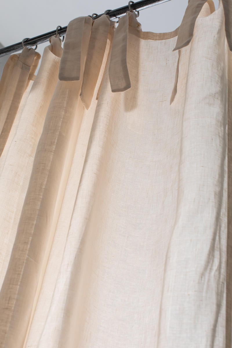 Rideau de gaze en pur lin