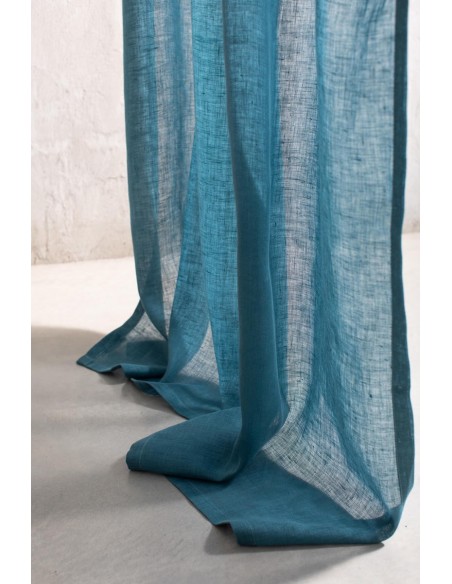 Rideau de gaze en pur lin