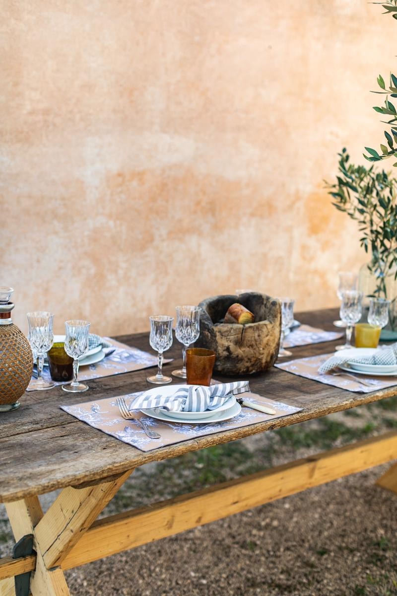 Placemat in Stain Resistant Cotton Filo