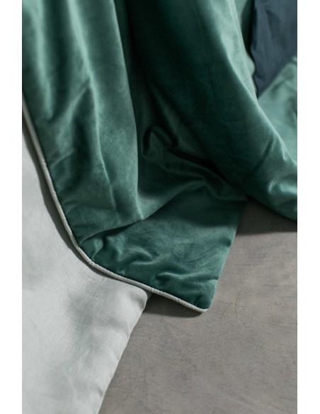 Pure Reversible Bedspread in Velvet/Lino