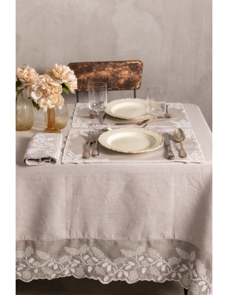 Tovaglietta Quercia in Lino Antimacchia