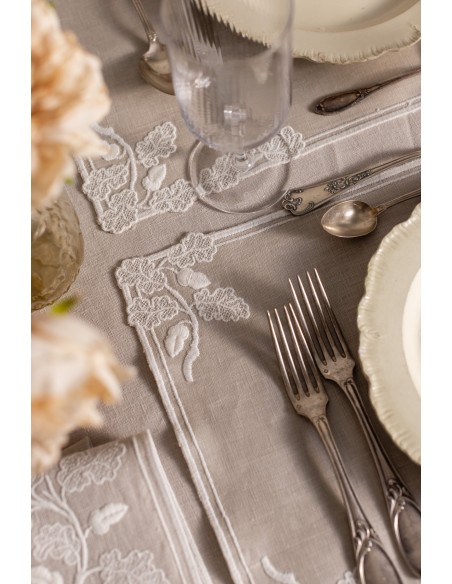 Tovaglietta Quercia in Lino Antimacchia