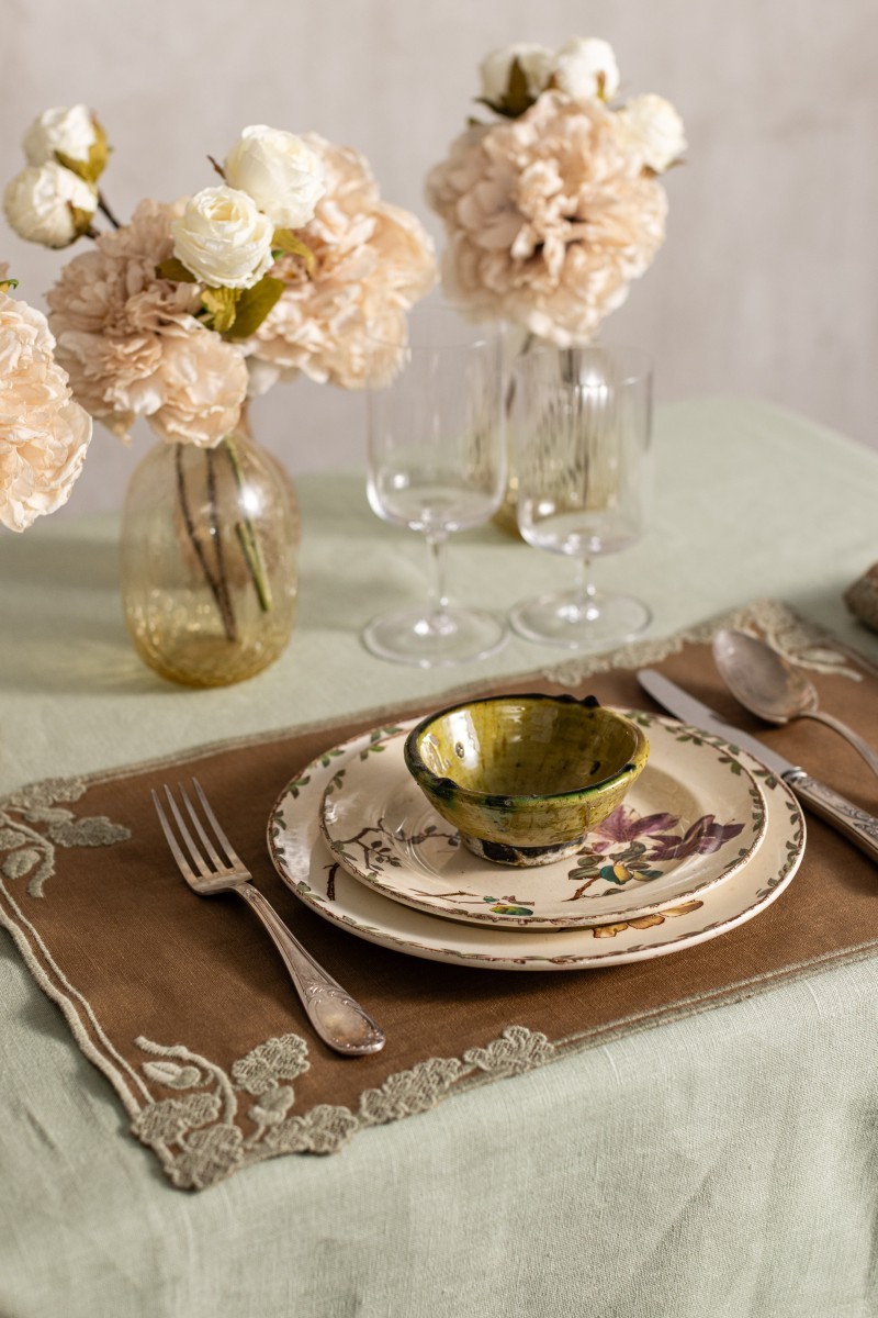 Set de table Quercia en lin anti-taches