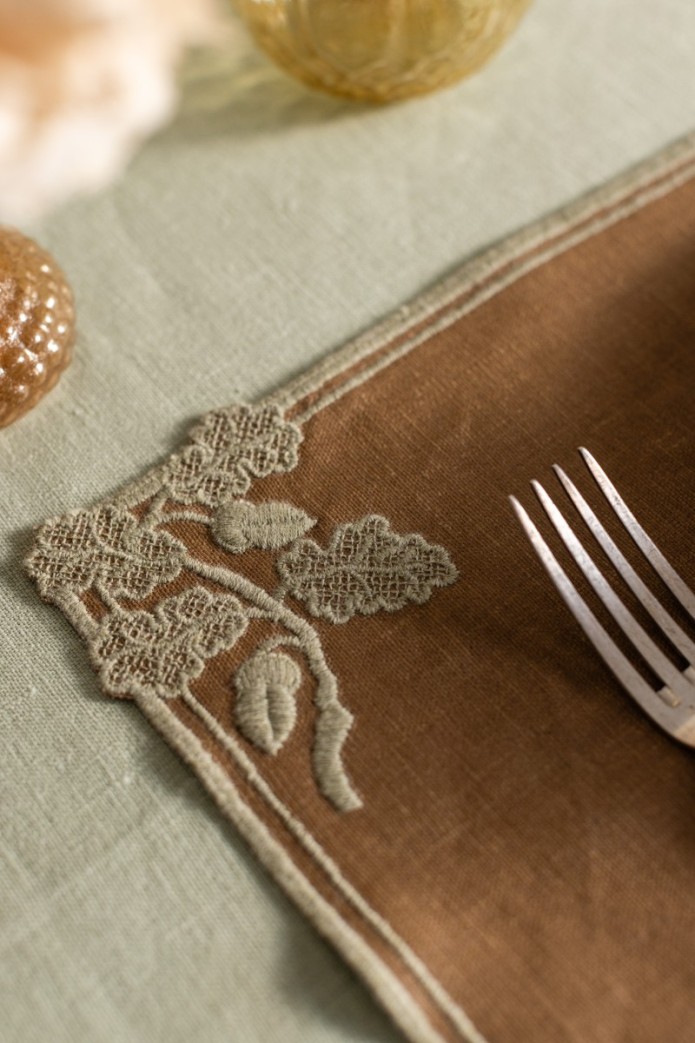 Set de table Quercia en lin anti-taches 2