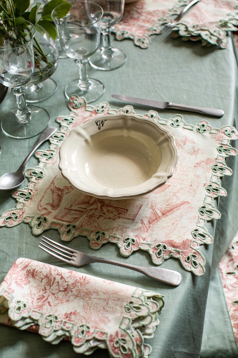 Set de table Amalfi en coton antitache