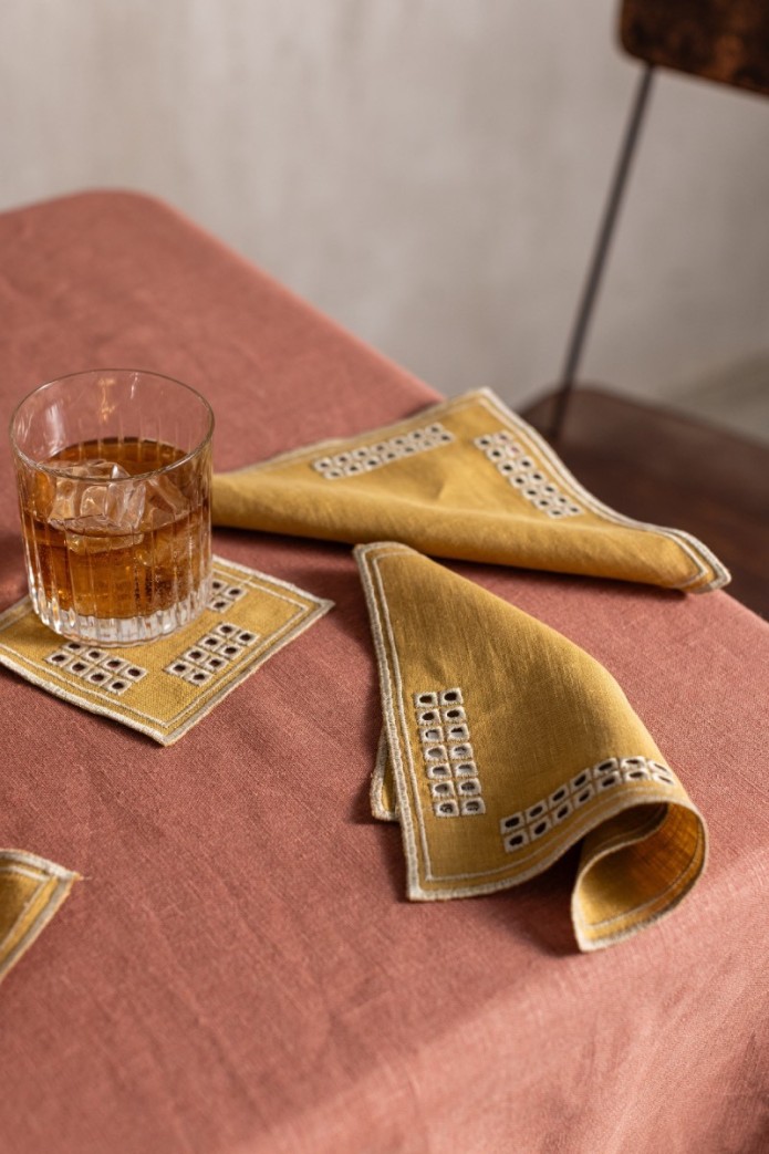 Lot de 6 serviettes de cocktail Erica 2