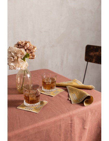 Lot de 6 serviettes de cocktail Erica