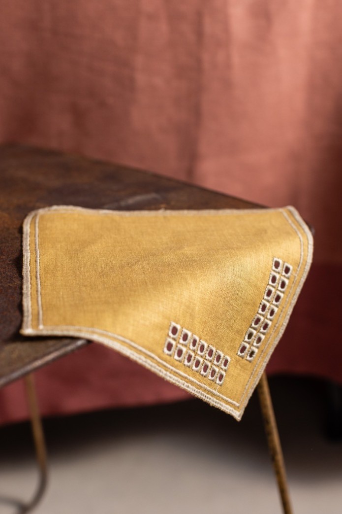 Lot de 6 serviettes de cocktail Erica