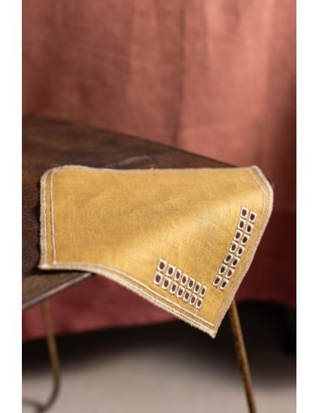 Lot de 6 serviettes de cocktail Erica