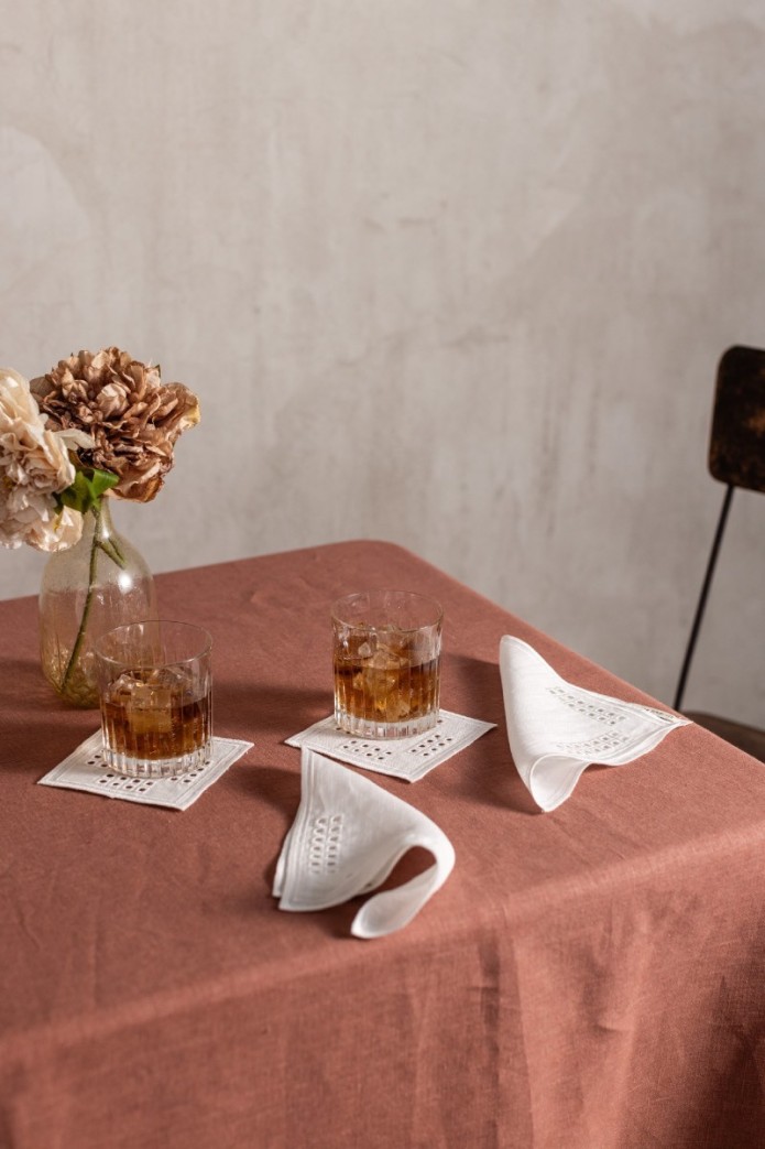 Lot de 6 serviettes de cocktail Erica 2