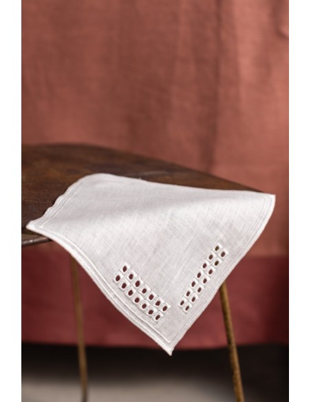 Lot de 6 serviettes de cocktail Erica