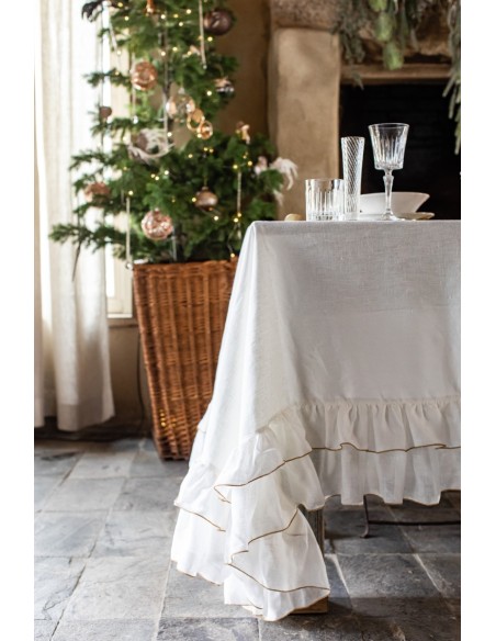 Nappe en lin enduit Gitane