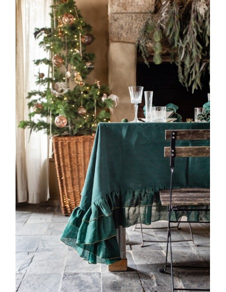 Nappe en lin enduit Gitane