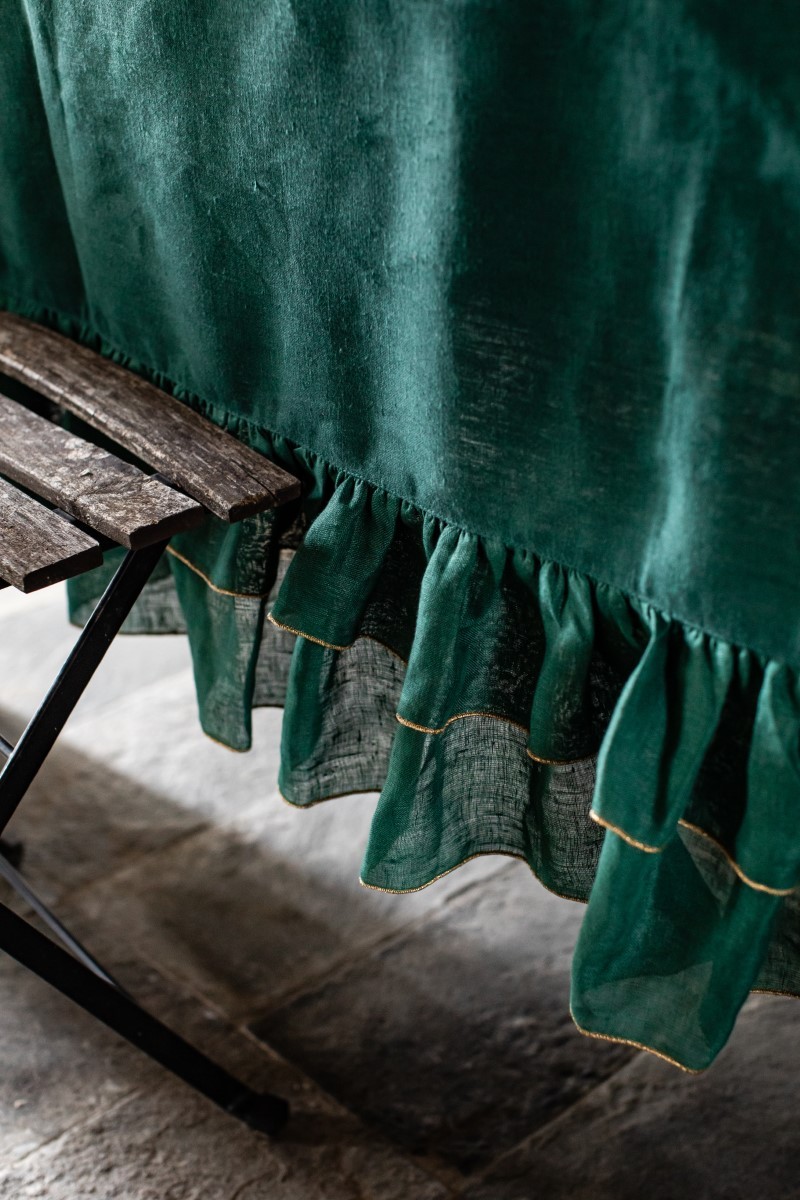 Nappe en lin enduit Gitane