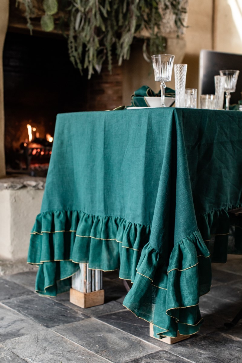 Nappe en lin enduit Gitane