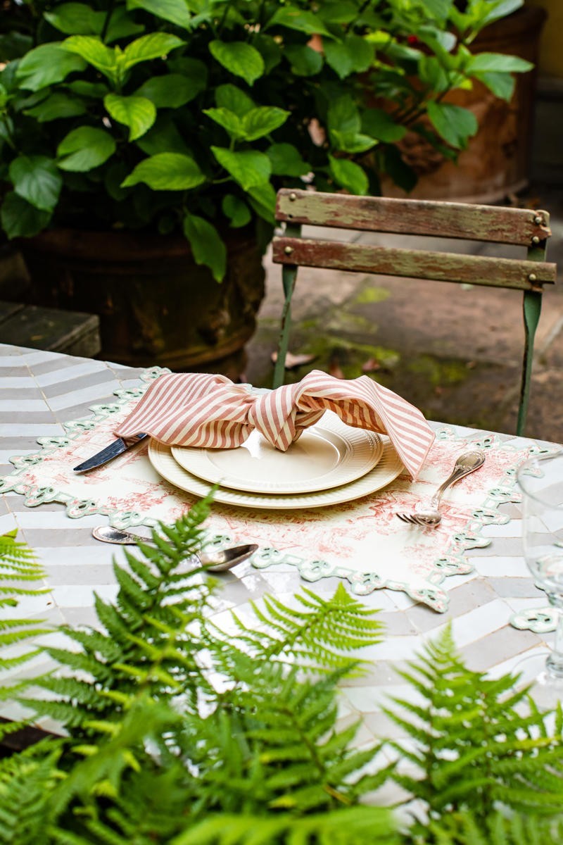 Set de table Amalfi en coton antitache