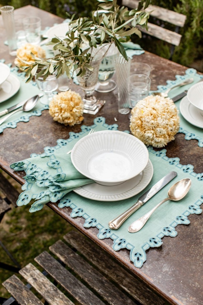 Set de table Amalfi en lin antitache 2