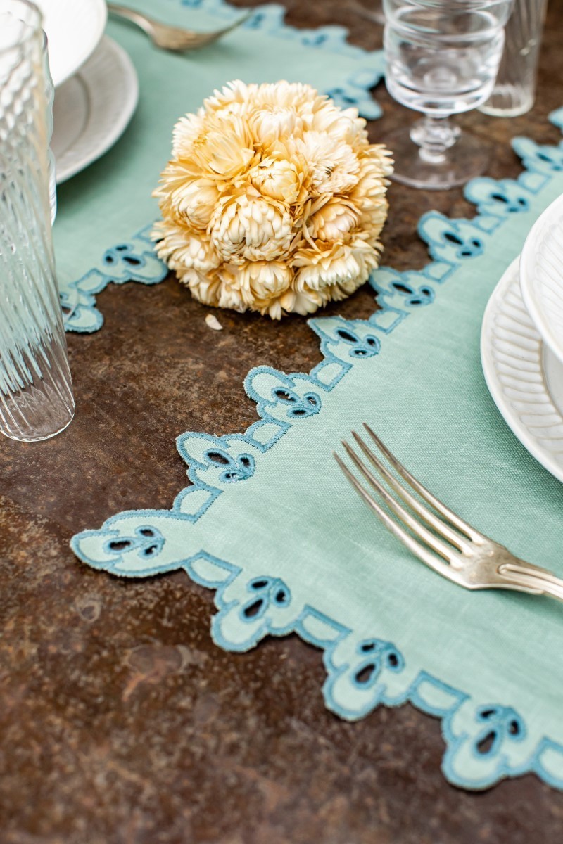 Set de table Amalfi en lin antitache