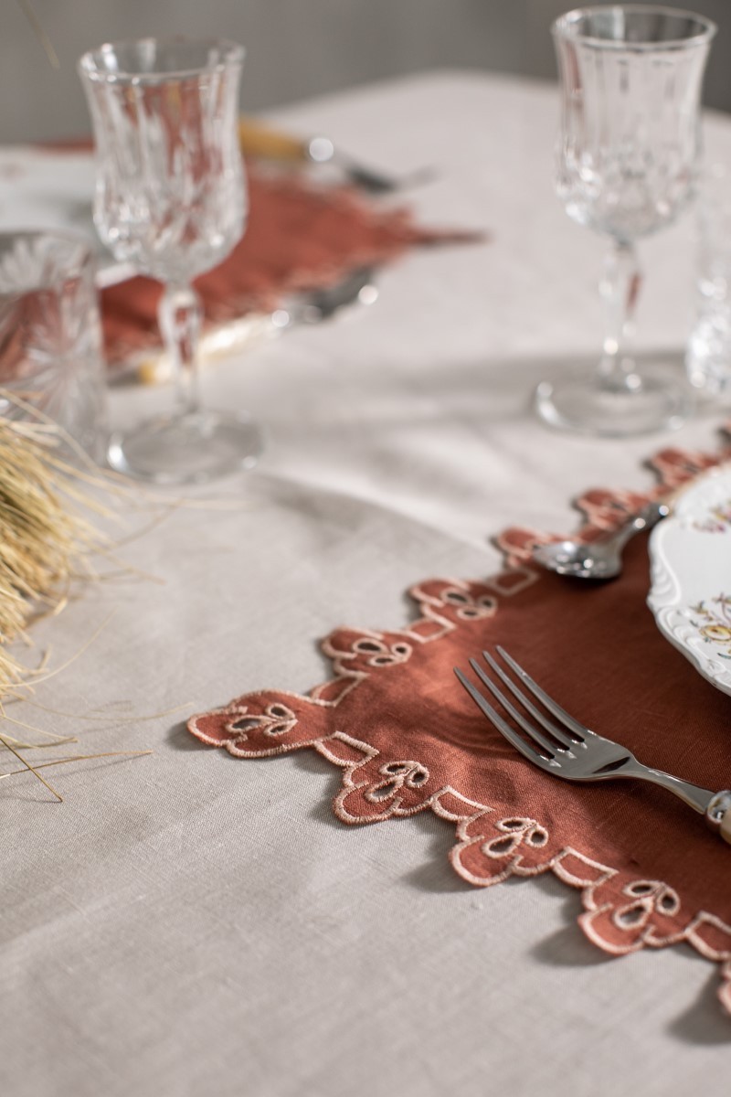 Set de table Amalfi en lin antitache