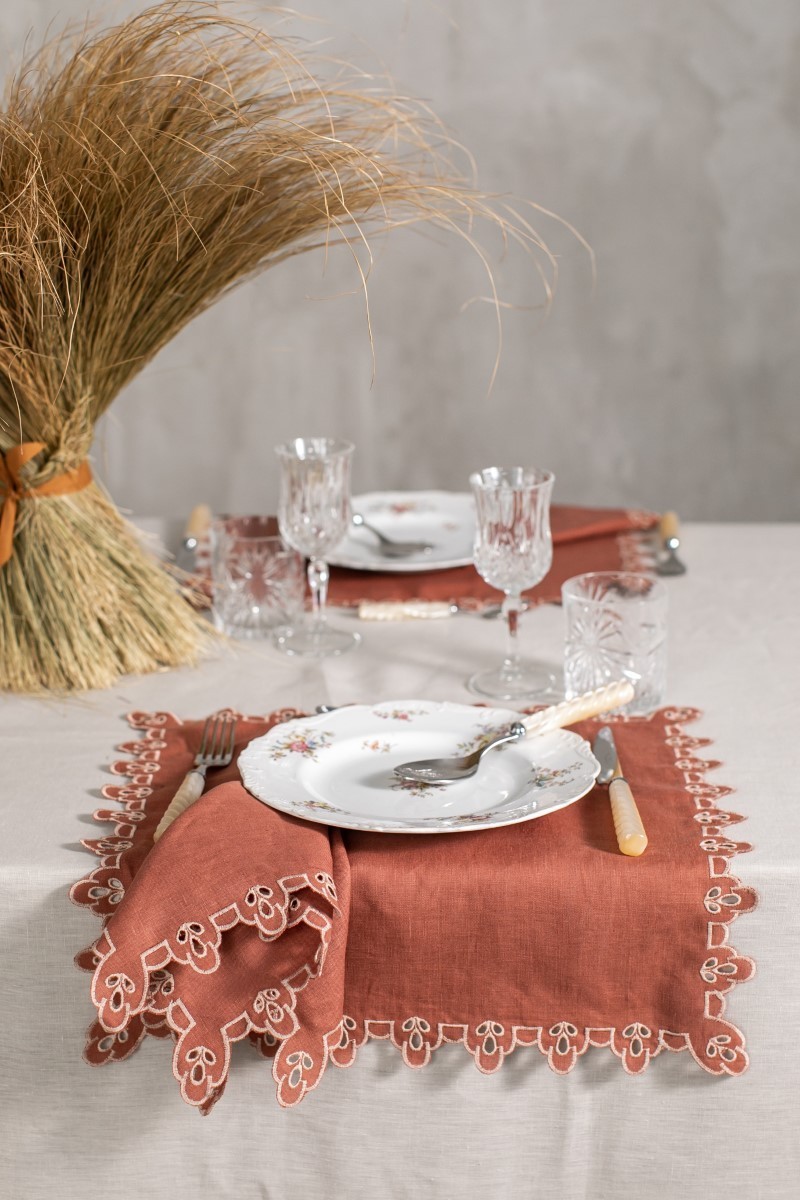 Set de table Amalfi en lin antitache