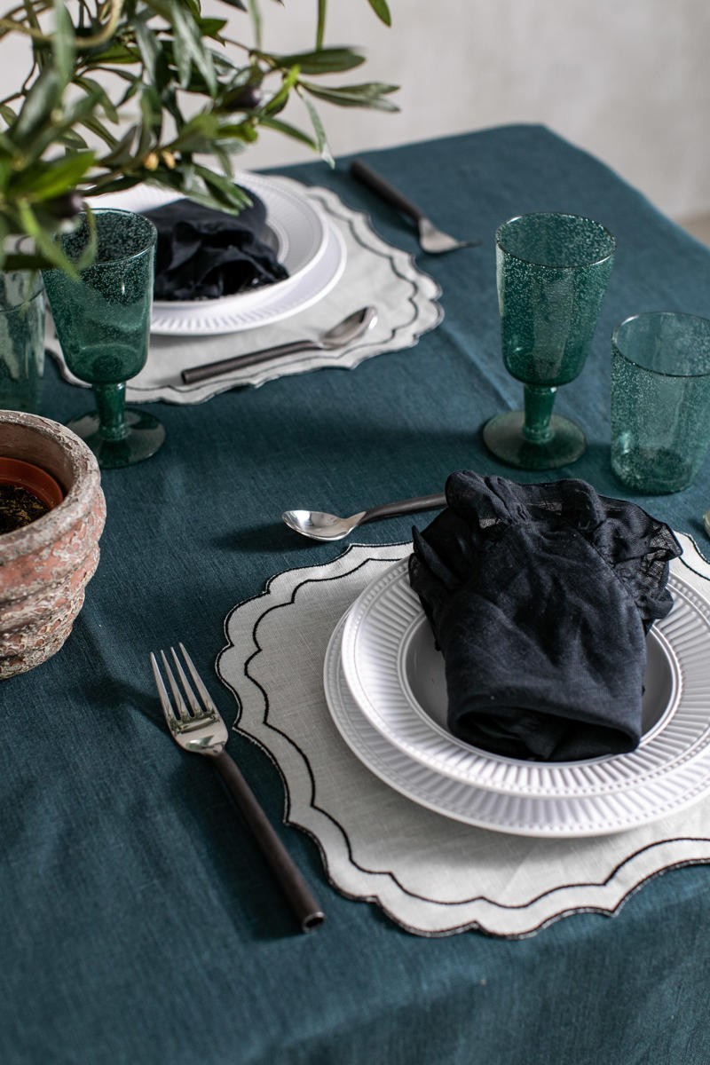 Set de table Firenze en lin enduit