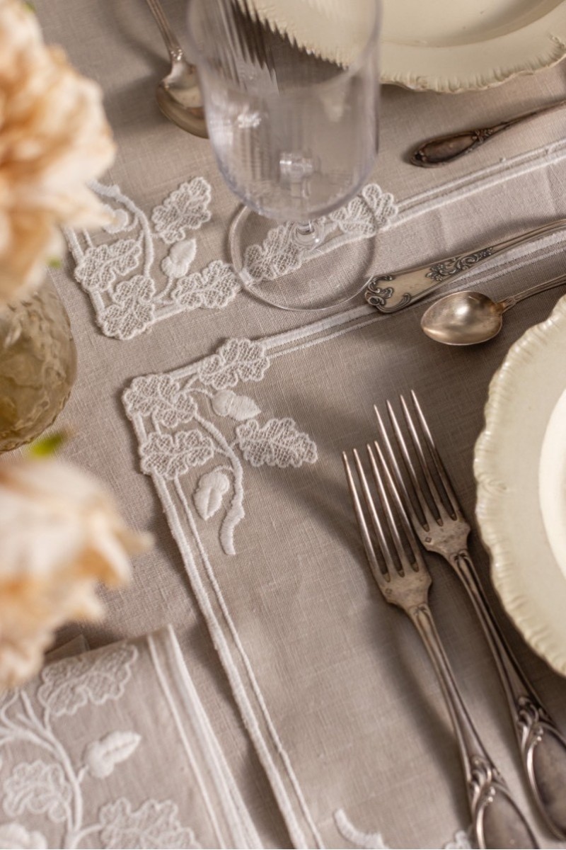 Set de table Quercia en lin anti-taches