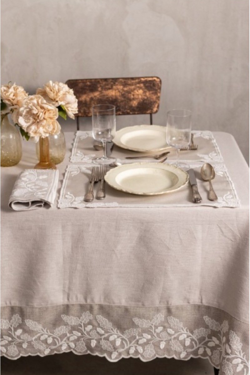 Set de table Quercia en lin anti-taches