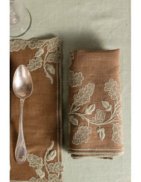 Serviette Quercia en lin