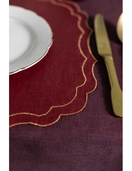 Set de table Firenze en lin enduit