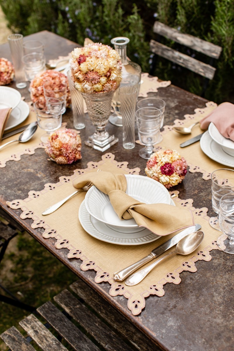 Tovaglietta Amalfi in Lino Antimacchia