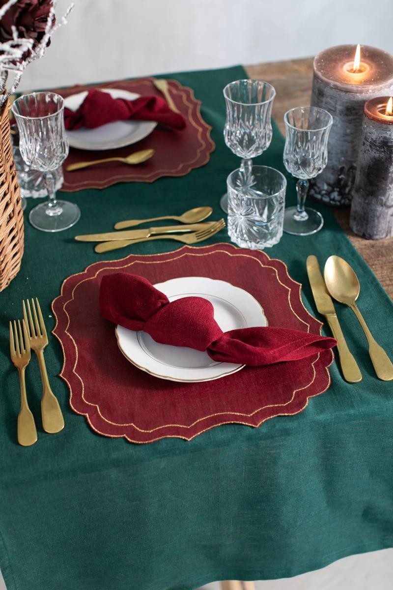 Set de table Firenze en lin enduit