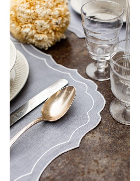 Set de table Firenze en lin enduit