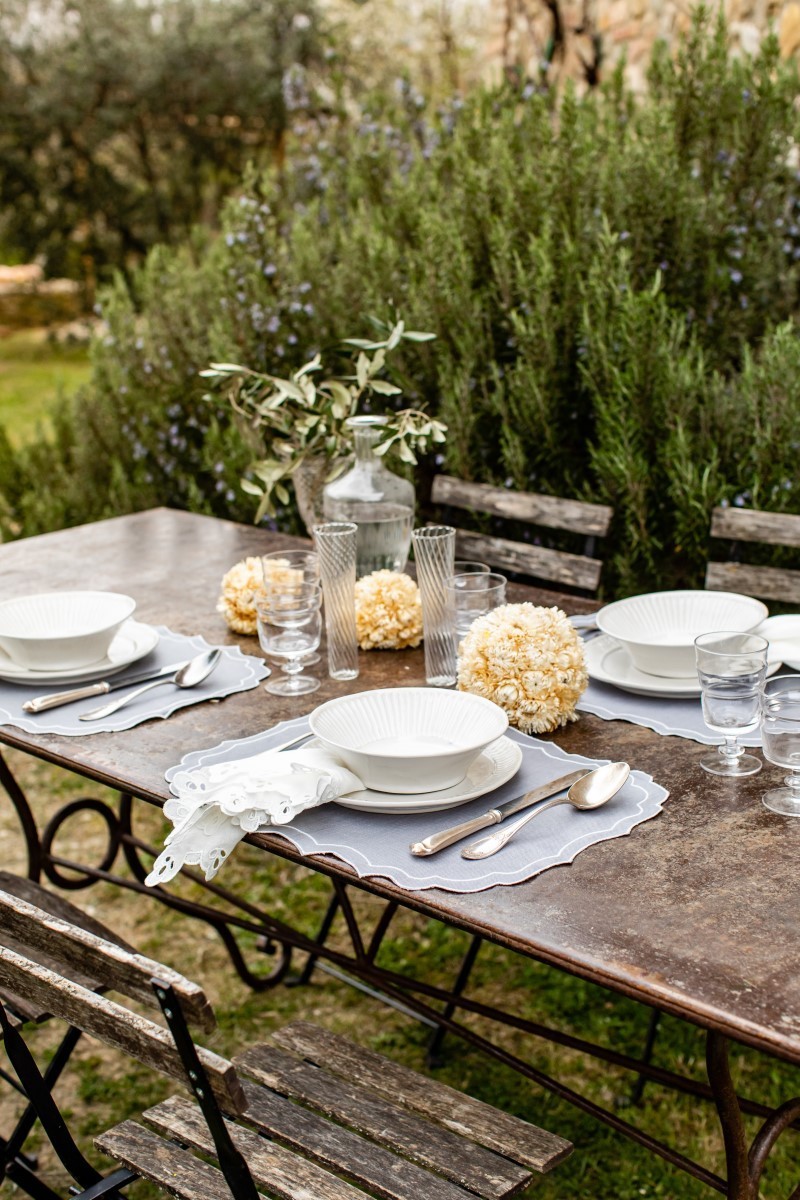 Set de table Firenze en lin enduit