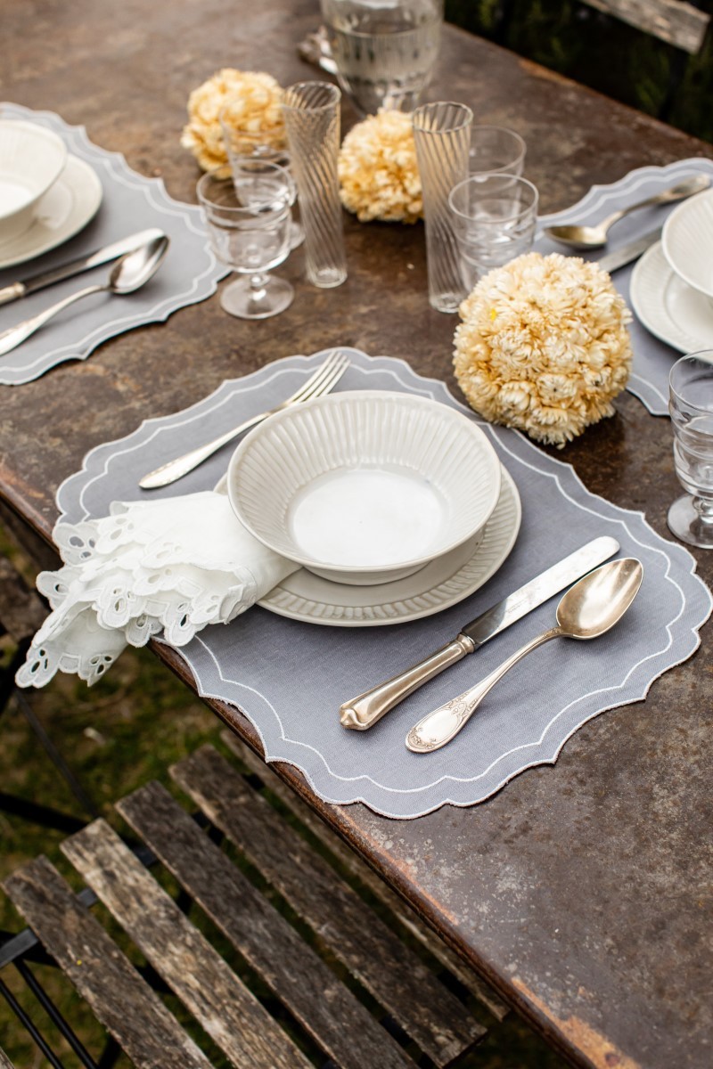 Set de table Firenze en lin enduit