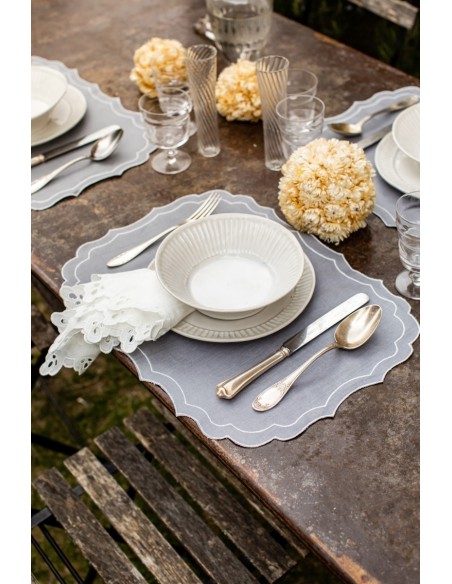 Set de table Firenze en lin enduit