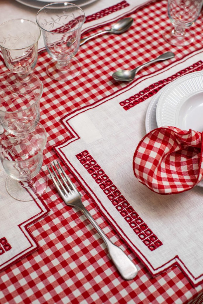 Tovaglietta Erica in Lino Antimacchia 2