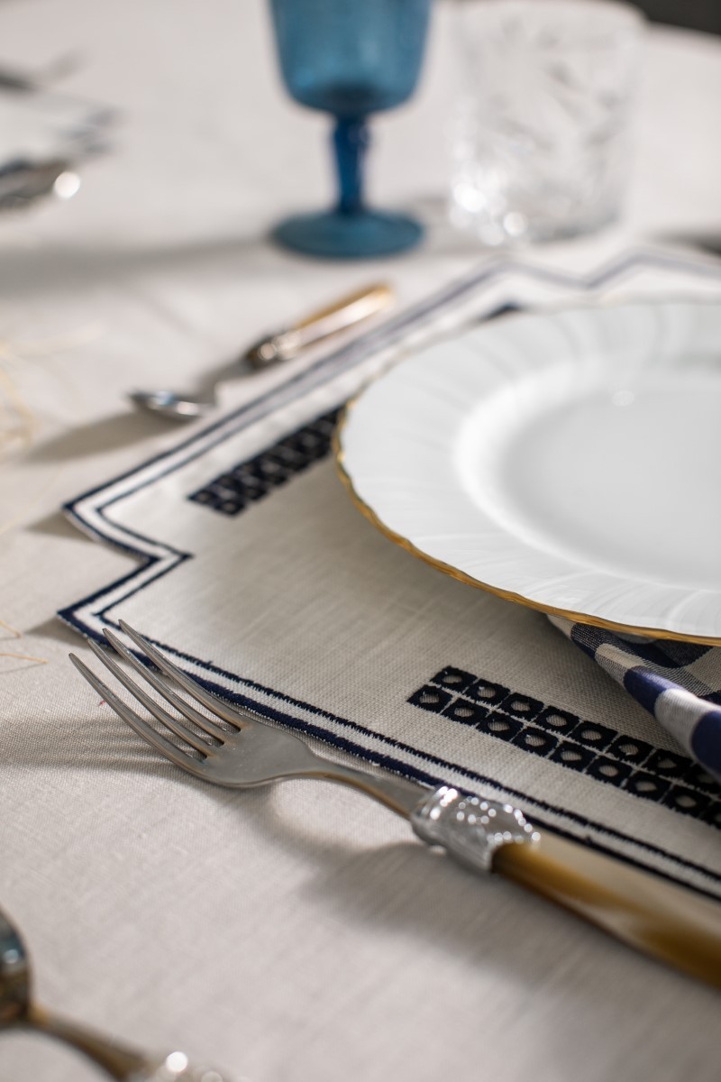 Tovaglietta Erica in Lino Antimacchia