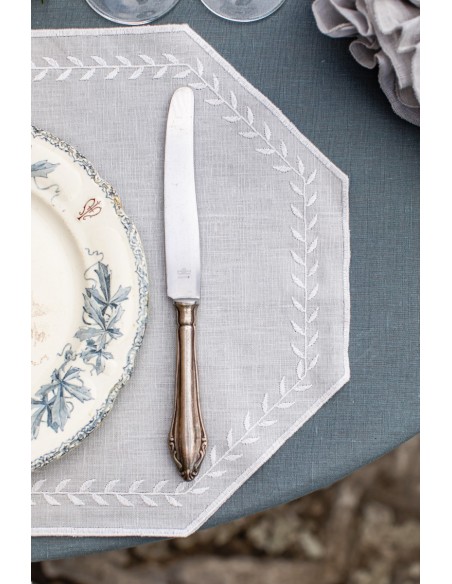 Tovaglietta Lauro in Lino Antimacchia