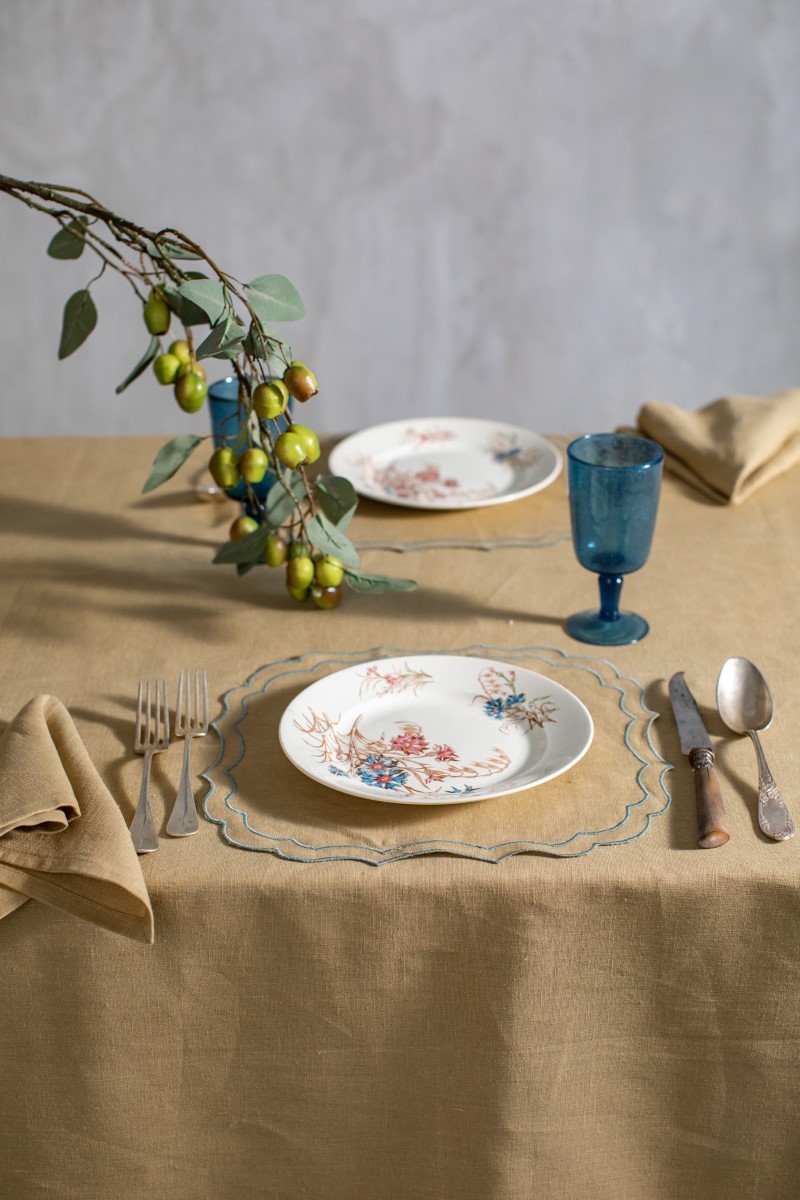 Set de table Firenze en lin enduit