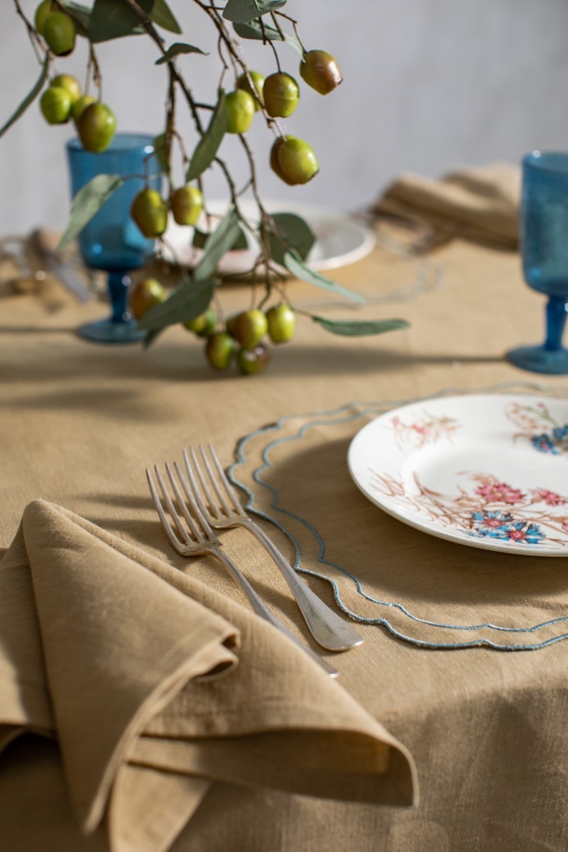 Set de table Firenze en lin enduit