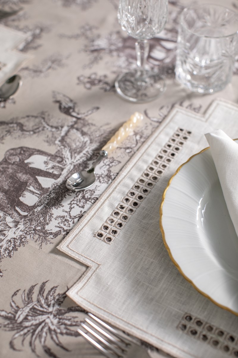 Set de table Erica en lin enduit