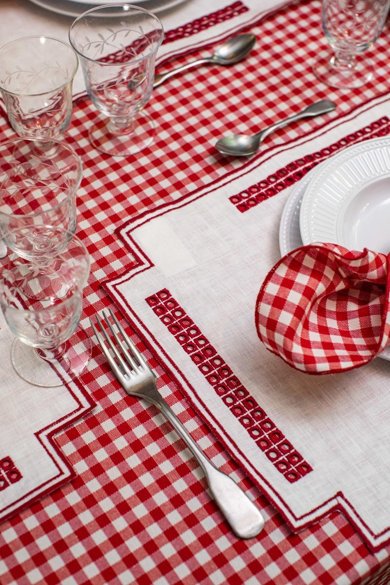 Set de table Erica en lin enduit